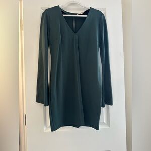 Forever 21 Dark Green Long Sleeve Dress